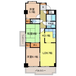 アルシモンテ滝谷の物件間取画像